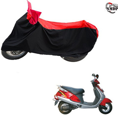 SMDP Two Wheeler Cover for Kinetic(Nova, Red, Black)