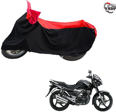 SMDP Two Wheeler Cover for Suzuki(GS 150R, Red, Black)