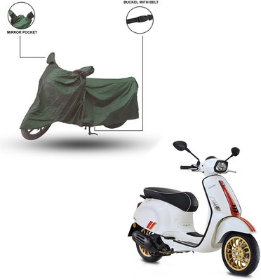 Trader's Stop Two Wheeler Cover for Vespa(Green)