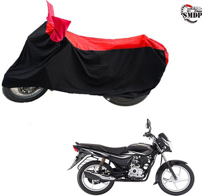SMDP Two Wheeler Cover for Bajaj(Platina 100 DTS-i, Red, Black)