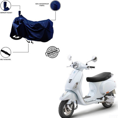 Trader's Stop Waterproof Two Wheeler Cover for Vespa(Vespa, Blue)