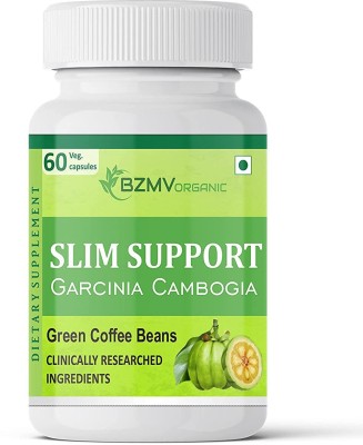 BZMV ORGANIC Garcinia Cambogia, Green coffee bean extract Support Weight Loss & decrease Hunger(60 Capsules)