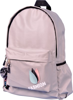 Ashnit Stylish Design Light Weight Bagpack for Girls Multipurpose Collage Bag / Travel Bag/ Tuition Bag/ Casual Band and Office Bag For Girls Waterproof Backpack(Grey, 20 L)