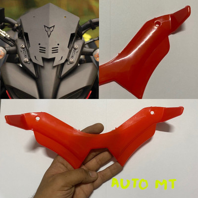 Auto MT Winglet MT 15 Red Winglet Yamaha MT15 Bike Short WINDSCREEN Visor Bike Fairing Kit
