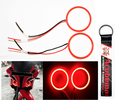 acube mart RS 200 ring light /Demon / Angel Eyes RED with AM key chain Projector Lens
