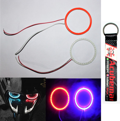 acube mart KTM RC200/390 ring light /Demon / Angel Eyes red blue cops AM key chain Projector Lens