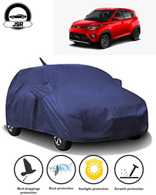 J S R Car Cover For Mahindra KUV100 (With Mirror Pockets)(Blue)