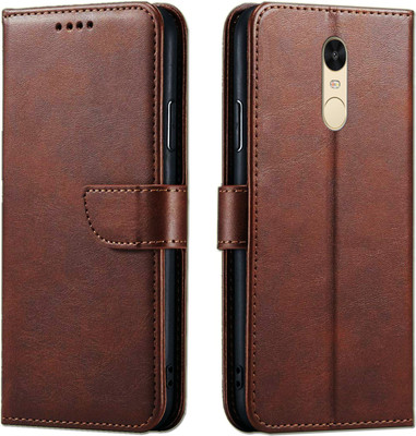 PFOAM Flip Cover for Mi Redmi Note 4(Brown, Magnetic Case)