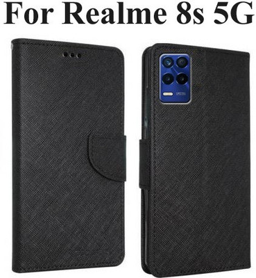 Krumholz Flip Cover for Realme 8 5G, Realme 8s 5G, Realme 9 5G, Realme Narzo 30 5G(Black, Dual Protection, Pack of: 1)