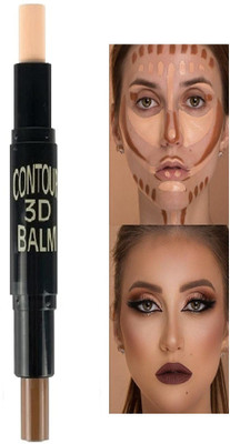 ADJD 2in1 Highlight and 3D Contour Balm Stick, Multi color Concealer(MULTI COLOR, 4 ml)