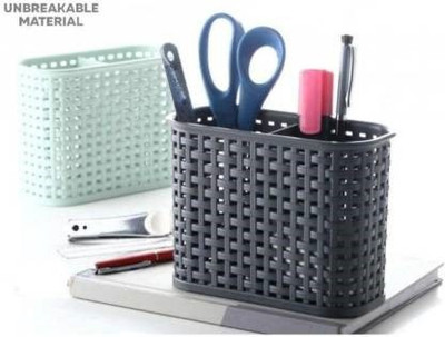 hurrio 2 Compartments plastic Desk Organizers(Multicolor)
