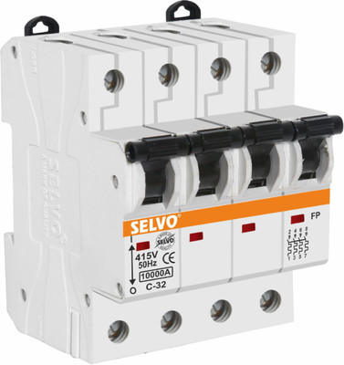 Selvo Four Pole C-32A MCB GSELFPC12046 MCB(4)