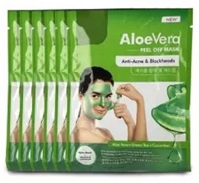 ADJD Naturals Aloe Vera Peel Off Mask Enriched With Fruits Extract and Vitamin E firmly Removes Dirt And Impurities from Skin(162 ml)