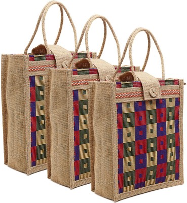 asian Women Multicolor Tote(Pack of: 3)