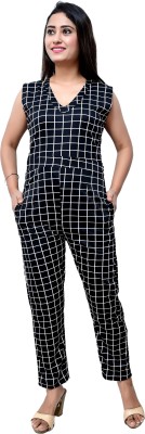 FNOCKS Checkered Girls Jumpsuit