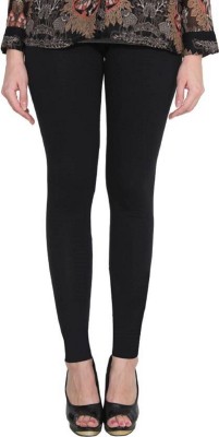 SriSaras Mid-Calf Length  Ethnic Wear Legging(Black, Solid)