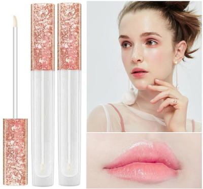 ADJD Metallic Finish transparent longer stay liquid lip gloss pack of 2(12 ml, transparent)
