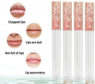 ADJD Glossy Finish transparent liquid lip gloss pack of 4(24 ml, transparent)