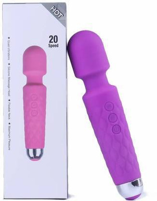 vihan marketing 64 Electric Hand Held Personal Wand Massager Cordless Waterproof Rechargeable Powerful Vibration, 8 Speed Variations And 20 Vibration Patterns For Neck, Shoulder, Back, Legs & Feet- PURPLE Massager(parpal) vihan marketing 64 Electric Hand Held Personal Wand Massager Cordless Waterproof Rechargeable Powerful Vibration, 8 Speed Variations And 20 Vibration Patterns For Neck, Shoulder, Back, Legs & Feet- PURPLE Massager(parpal)