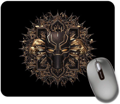 ZORI Avengers - Black Panther in Bronze Gaming Mouse Pad - Computer Laptop PC| WFH Office | Anti-Skid, Anti-Slip, Rubber Base | Avengers Superhero Non Slip Base Mousepad(Black Panther In Bronze)