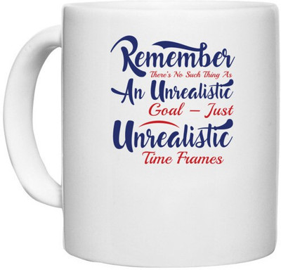 UDNAG White Ceramic Coffee / Tea 'Unrealistic | Donalt Trump' Perfect for Gifting [330ml] Ceramic Coffee Mug(330 ml)