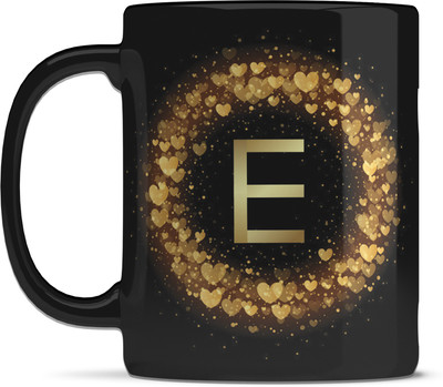 Shieldsmore E alphabet ceramic mug Ceramic Coffee Mug(325 ml)
