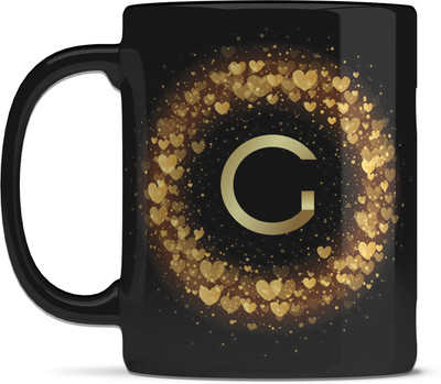 Shieldsmore G alphabet ceramic mug Ceramic Coffee Mug(325 ml)