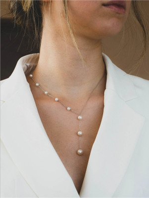 Addict Attire Multiple Pearl Chain Pearl Metal Chain