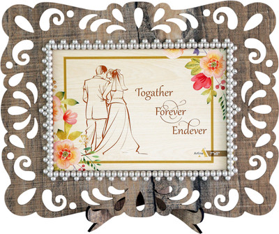 Artline Wood Table Photo Frame(Beige, 1 Photo(s), 7 X 5 Inch)