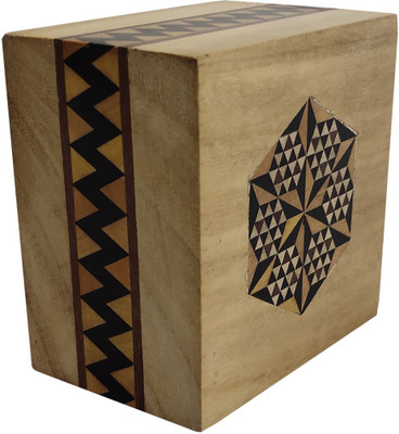 Garvi Gurjari Sadeli Work Paperweight Wood Paper Weights  with Glossy(Set Of 0, Brown)