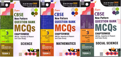 Super CBSE New Pattern Question Bank MCQs Science + Mathematics + Social Science Chapterwise ( Including MCQs, Assertion & Reason And Case Study With Specimen Papers Issued By Board On 2 September 2021)(Paperback, Superior Publications)