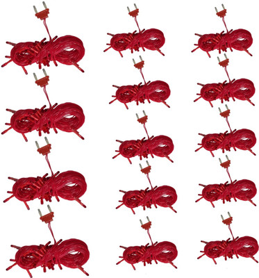 Shankypal 26 LEDs 9.78 m Red Steady String Rice Lights(Pack of 14)