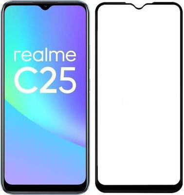 SBC Edge To Edge Tempered Glass for REALME C25(Pack of 1)
