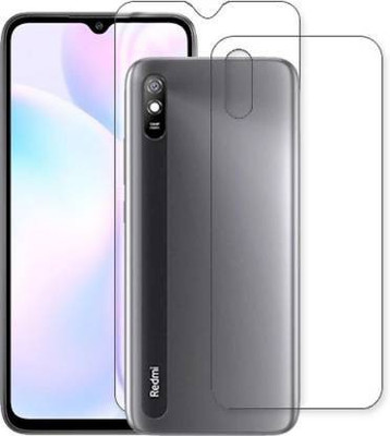 SOLIVAGANT Front and Back Tempered Glass for Redmi 9i(Pack of 2)