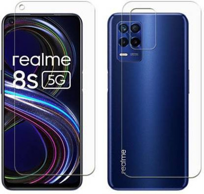 Firstkart Front and Back Tempered Glass for Realme 8s(Pack of 2)