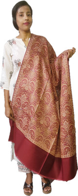 PASHTUSHS Wool Paisley Women Shawl(Multicolor)