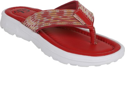 CARLTON LONDON Women Flip Flops(Red , 5)