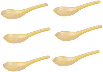 VolCraft Ceramic/Stoneware Handmade Ceramic Soup Spoon Set(Pack of 6)