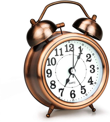 RHONNIUM Analog Brown Clock