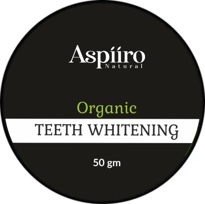 Aspiiro Natural Teeth Whitening Charcoal Powder For Tobacco Stain,Gutkha Stain and Yellow Teeth(50 g)