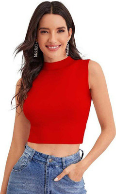 Christone Casual Striped Women Red Top
