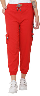 gembenz traders Solid Women Red Track Pants
