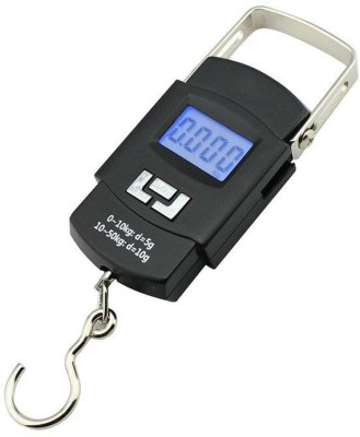 Qozent 10g-50Kg Digital Hanging Luggage Fishing Portable Weight Scale Taraju Tarazu Kata Weighing Scale(Black)