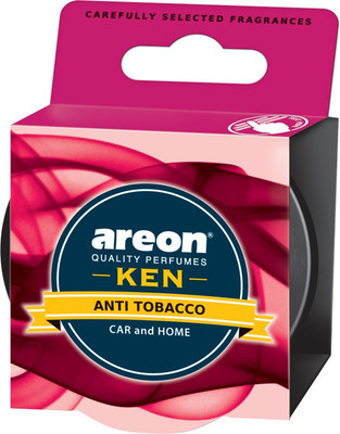 areon Anti Tobacco Car Freshener Diffuser Ken Anti Tabacco | Fresh Energizing Fragrance | Ultimate Combination Of Style, Versatility & Value | Eradicates Foul Odors(73 g)