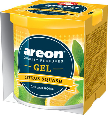 areon Citrus Squash Car Freshener Diffuser Gel Can 80g Citrus Squash | Long Lasting Fragrance | Environment Friendly Gel | Refresh Every Interior - Car, Office Or Your Home| Eliminate Odors And Refresh The Air(146 g) areon Citrus Squash Car Freshener Diffuser Gel Can 80g Citrus Squash | Long Lasting Fragrance | Environment Friendly Gel | Refresh Every Interior - Car, Office Or Your Home| Eliminate Odors And Refresh The Air(146 g)