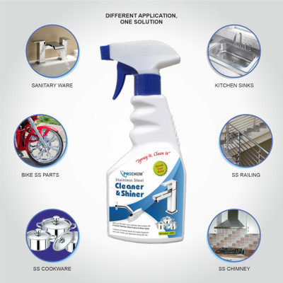 PRECHEM STAINLESS STEEL CLEANER AND SHINER(500 ml)