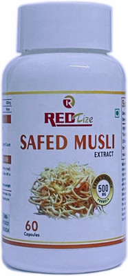 Redtize Safed Musli Plus For Vitality & Endurance Increases Energy & Immunity 60 Capsules(60 Capsules)
