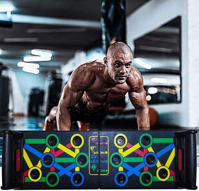 FIVANIO XVI™-57-XW-Push Up Bars Stand Board with Strong Grip Handle Gym Push-up Bar(Multicolor)