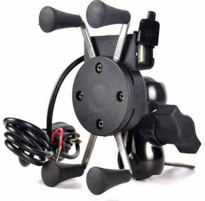 JSG USB Mobile Bike Charger|Motorcycle Waterproof Mobile USB Charger|Smartphone Any Season Use for Bike,Scooty,and More Tow Wheeler Electronic Vehicle. (Black) 2.1 A Bike Mobile Charger