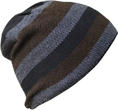 poshing Striped Beanie Cap